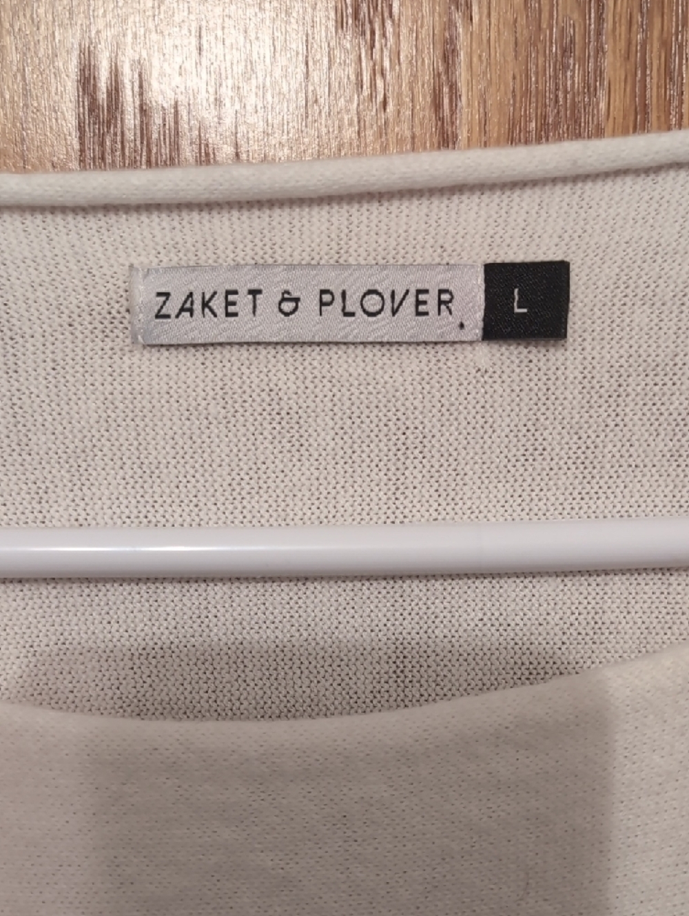 Zaket And Plover Cream Rainbow Stripe Lightweight Sweater - Picture 2 of 4